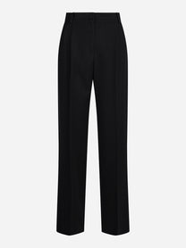 Pantalone sartoriale a gamba dritta nero - vista frontale