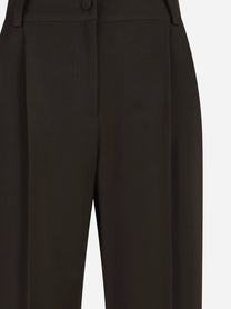 Pantalone sartoriale a gamba dritta testa di moro - vista posteriore