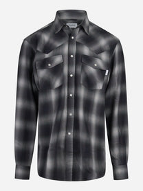 Camicia Texaco check grigio - vista frontale