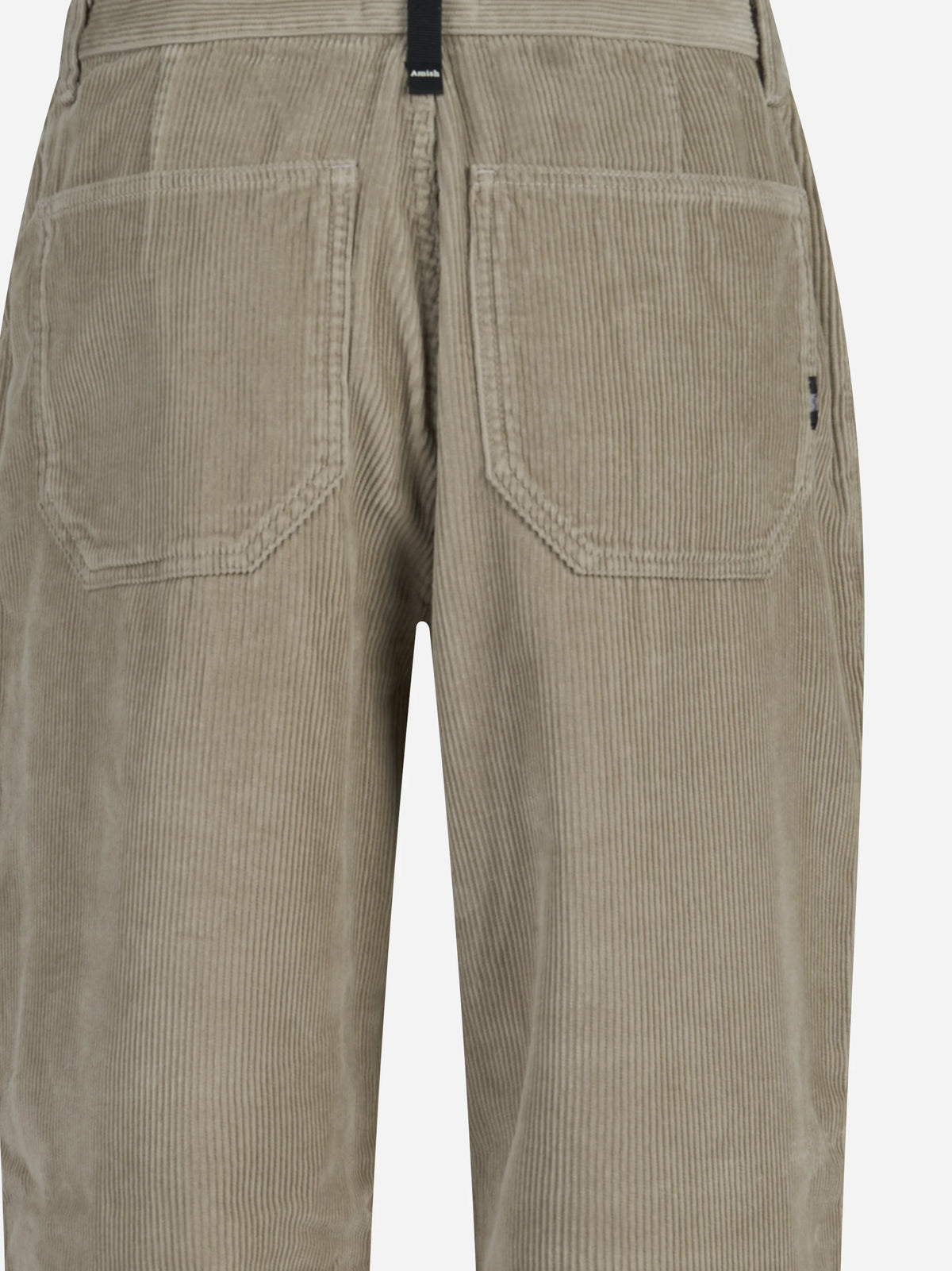 Pantalone ampio in velluto beige - vista posteriore
