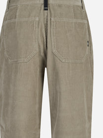 Pantalone ampio in velluto beige - vista posteriore
