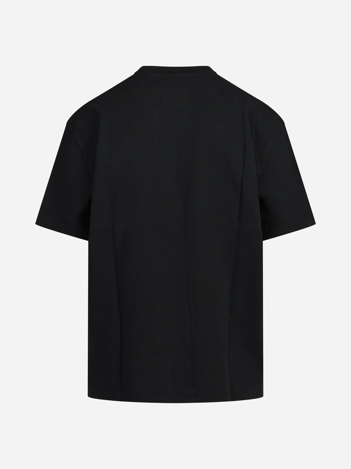 T-shirt basic in cotone nero - dettaglio del prodotto