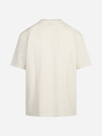 T-shirt basic in cotone bianco - dettaglio del prodotto