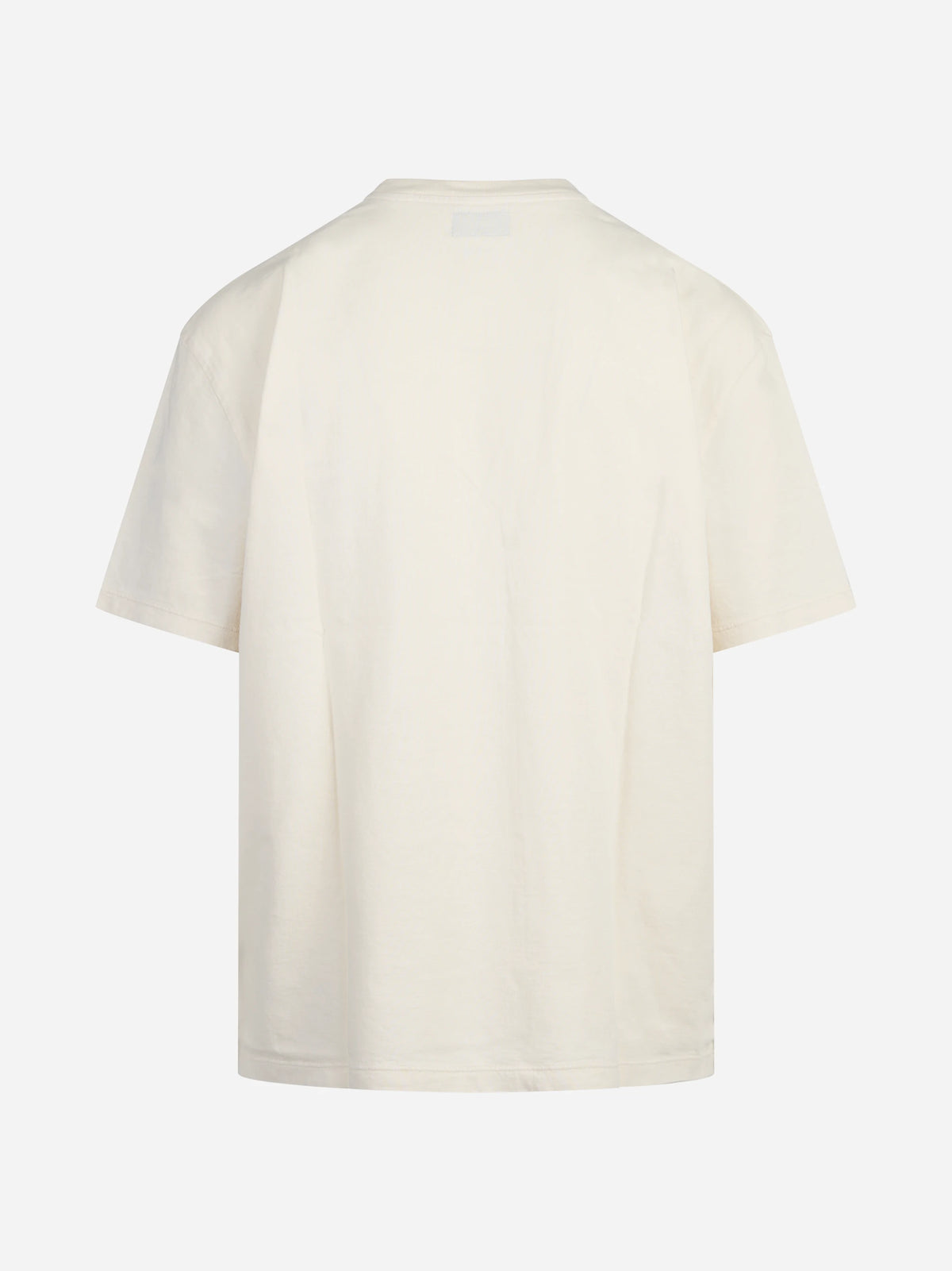 T-shirt basic in cotone bianco - dettaglio del prodotto