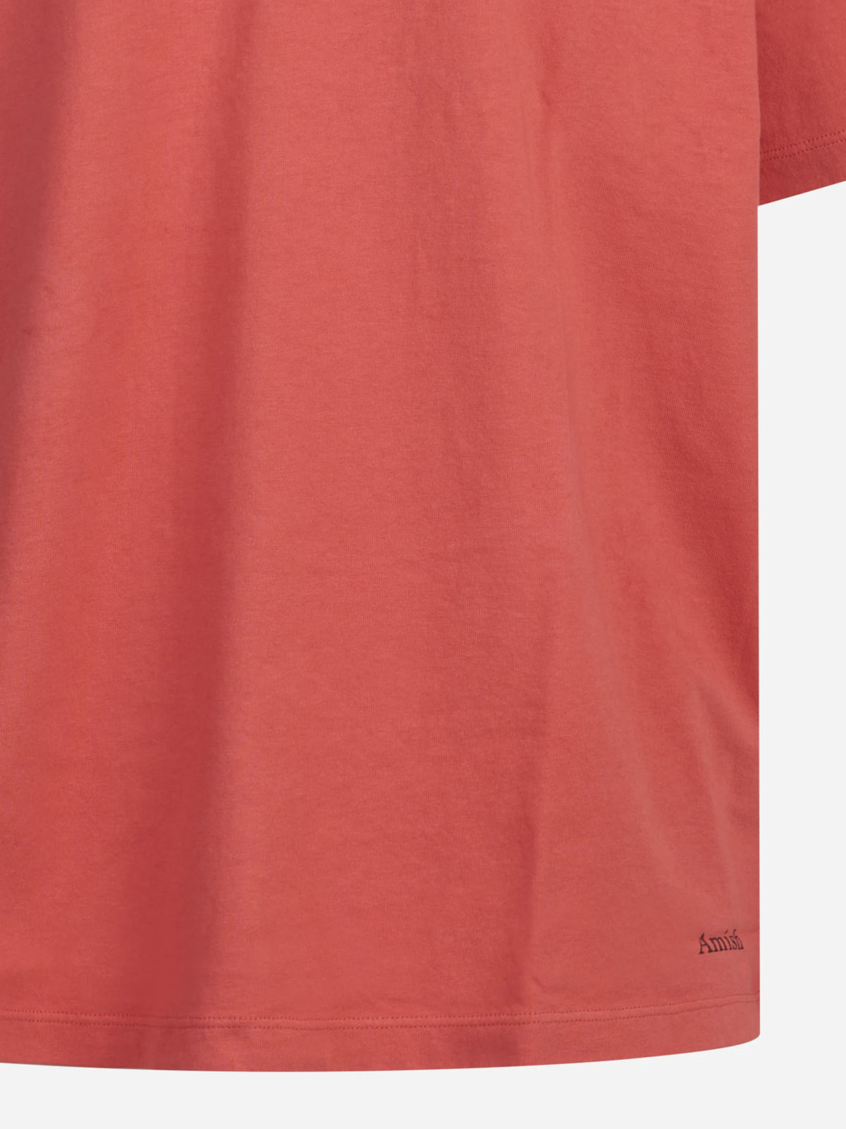 T-shirt basic in cotone rosso - vista posteriore