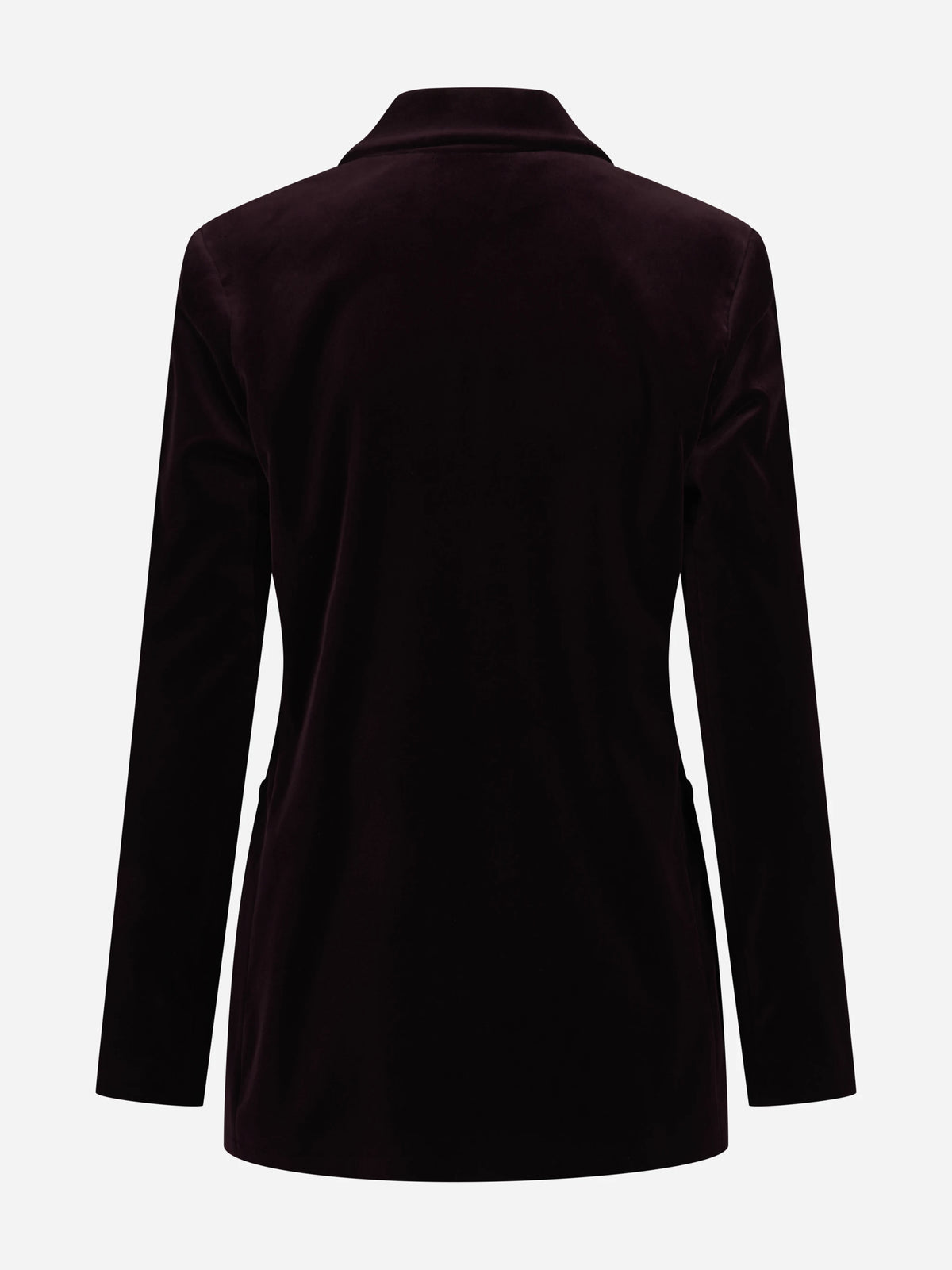 Blazer Galbusera in velluto bordeaux - vista posteriore