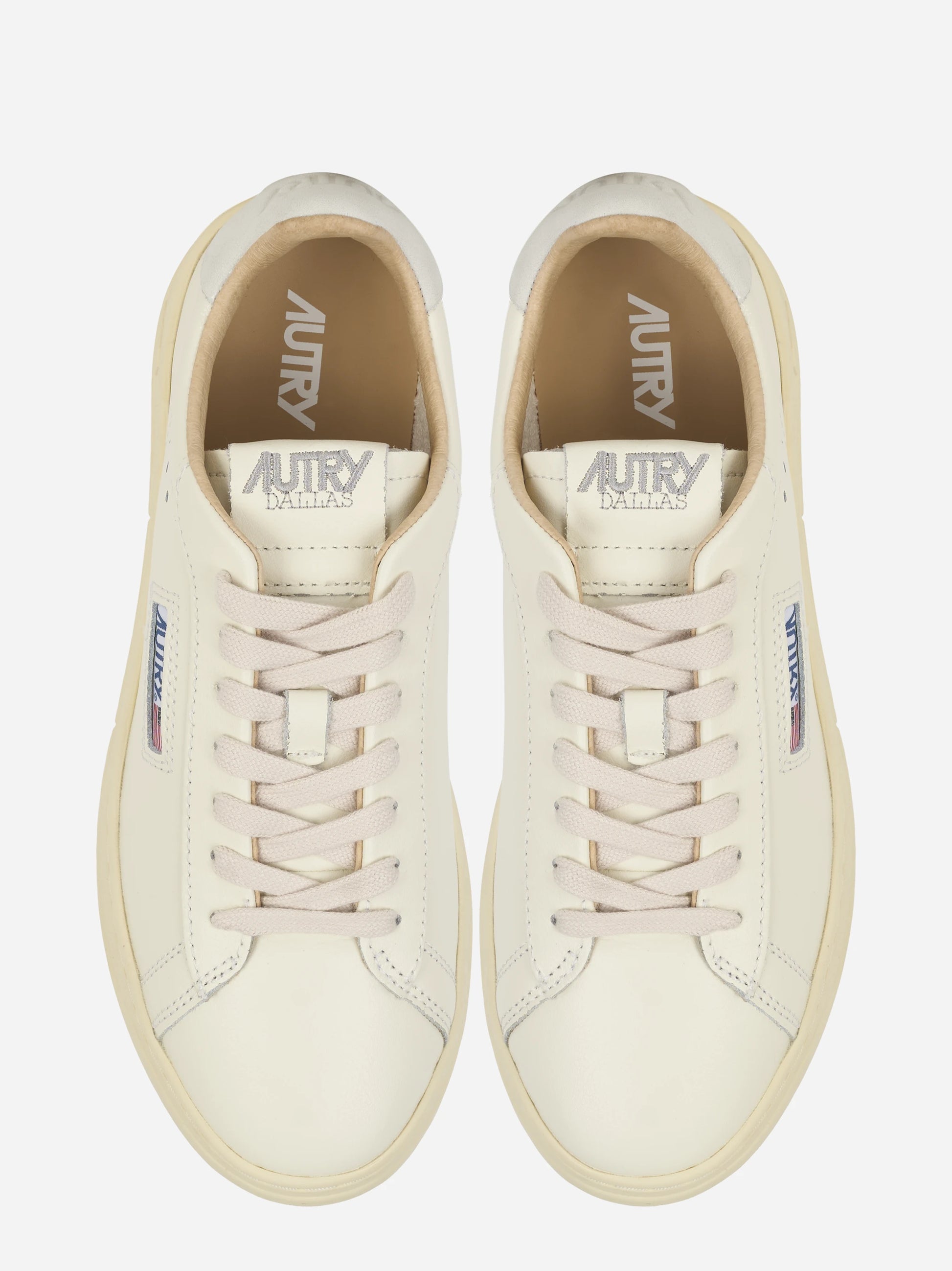 Sneakers Dallas Low In Pelle Bianca