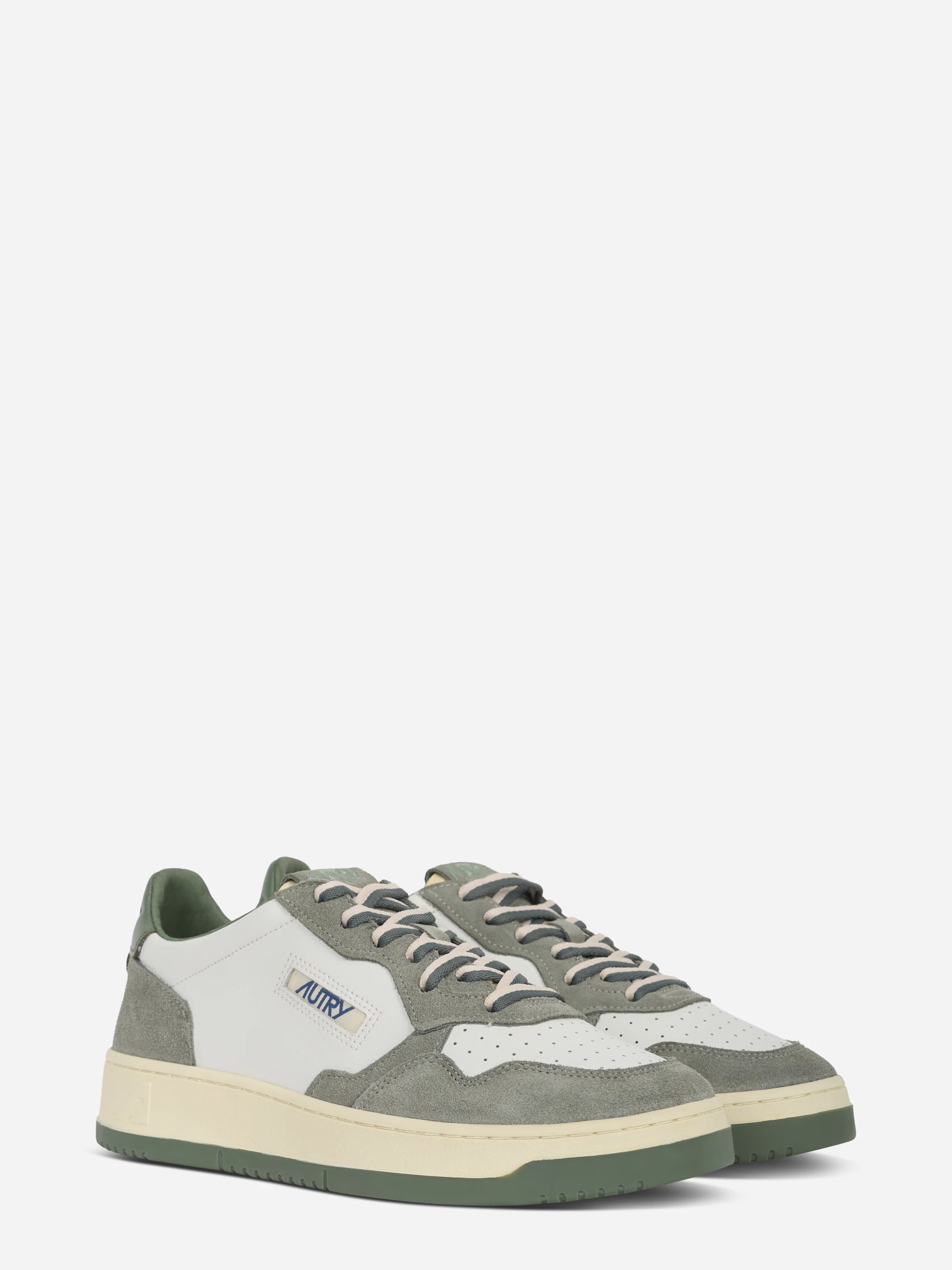 Sneakers Medalist Low In Suede E Pelle Military E Sea Spay