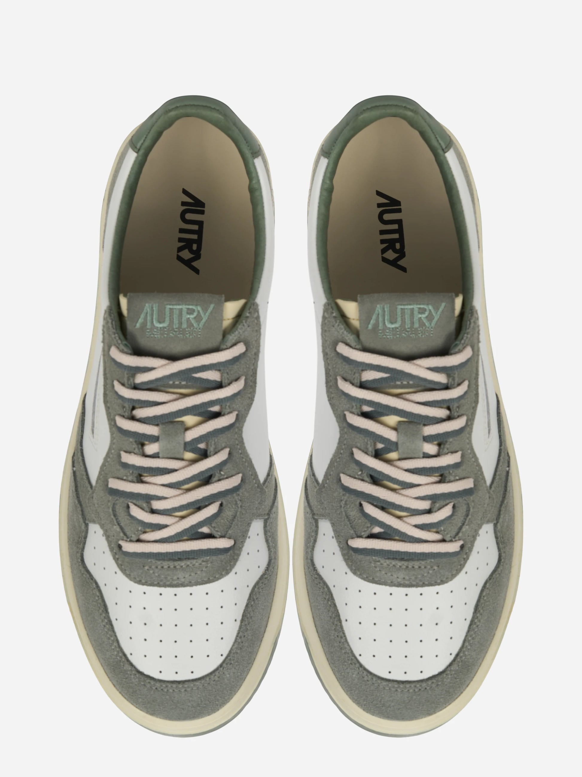 Sneakers Medalist Low In Suede E Pelle Military E Sea Spay