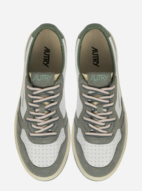 Sneakers Medalist Low In Suede E Pelle Military E Sea Spay