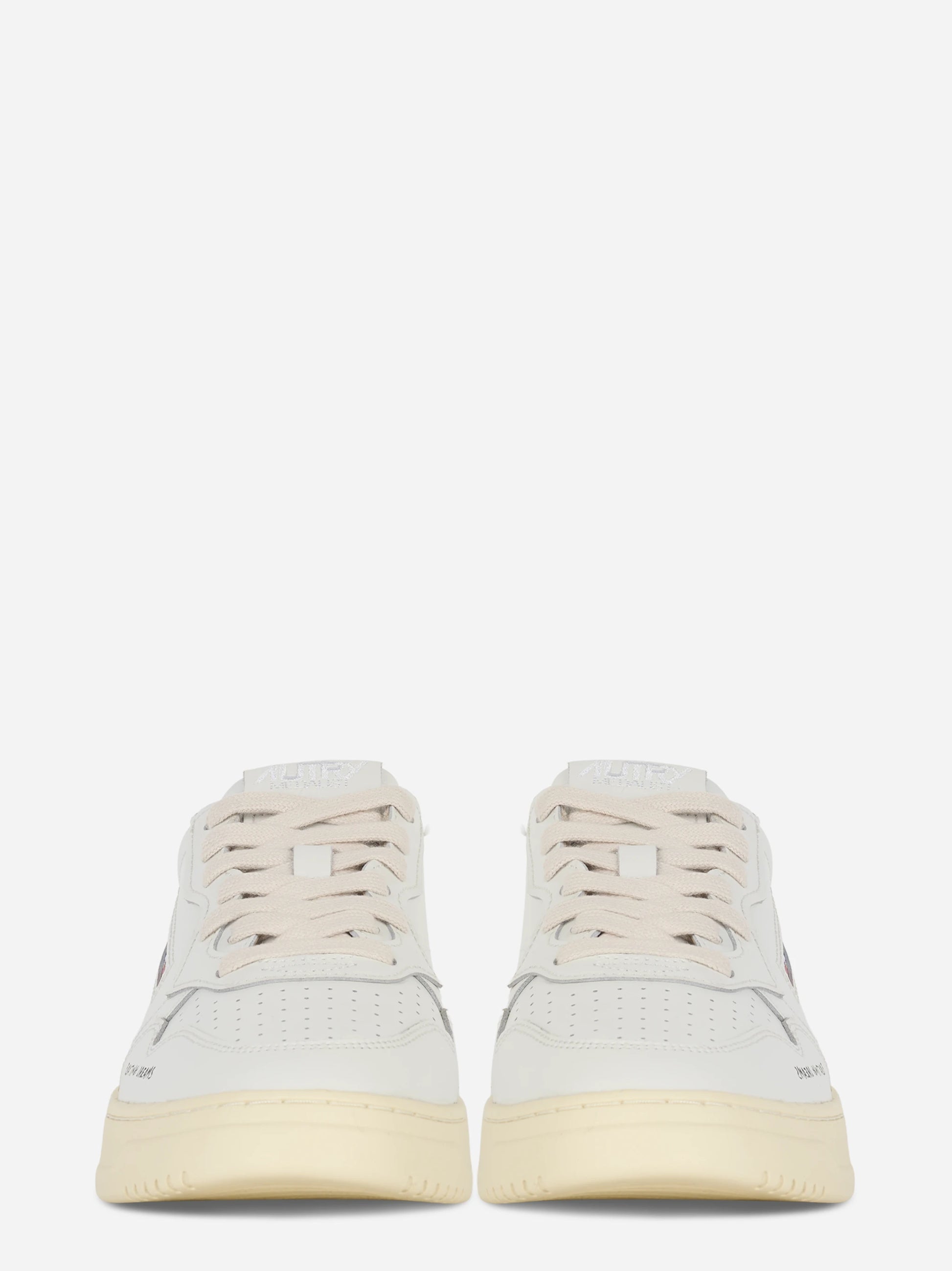 Sneakers Medalist Low In Pelle Bianca E Beaucoup Blue