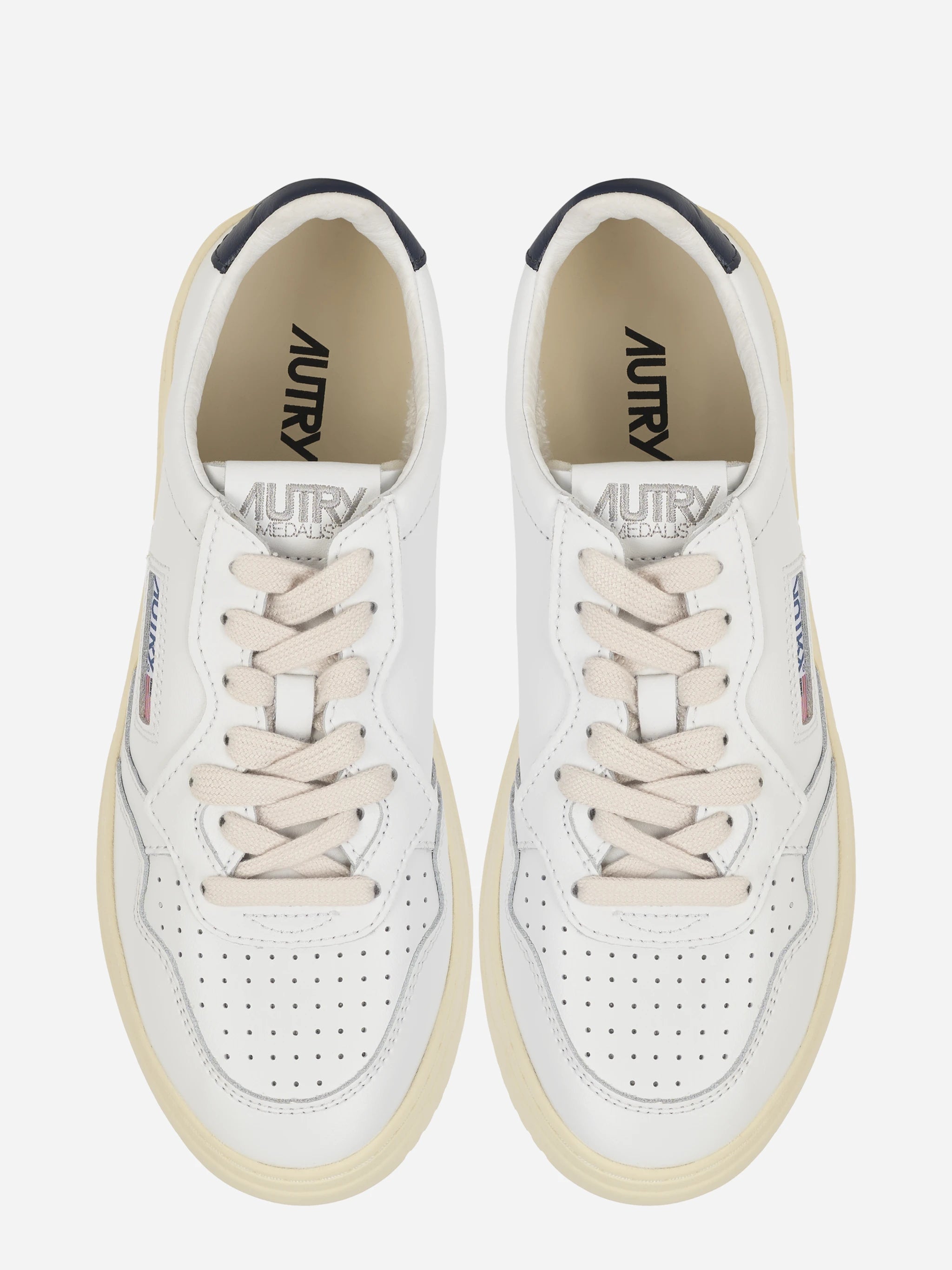 Sneakers Medalist Low In Pelle Bianca E Space
