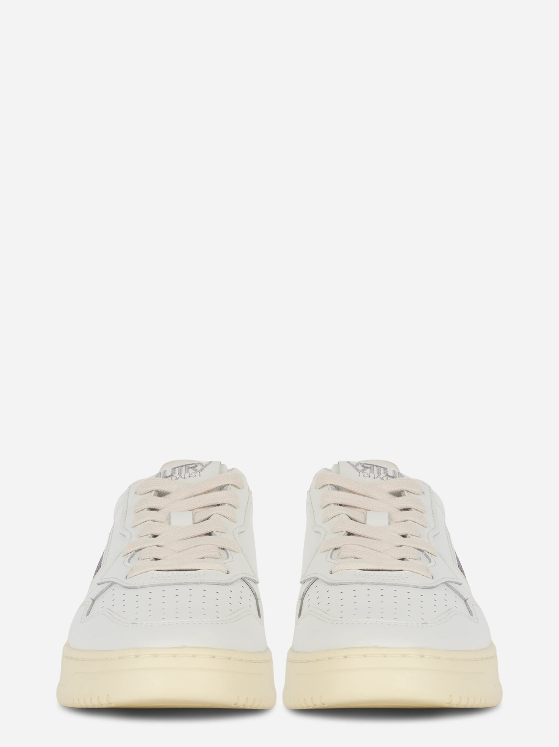 Sneakers Medalist Low In Pelle Bianca