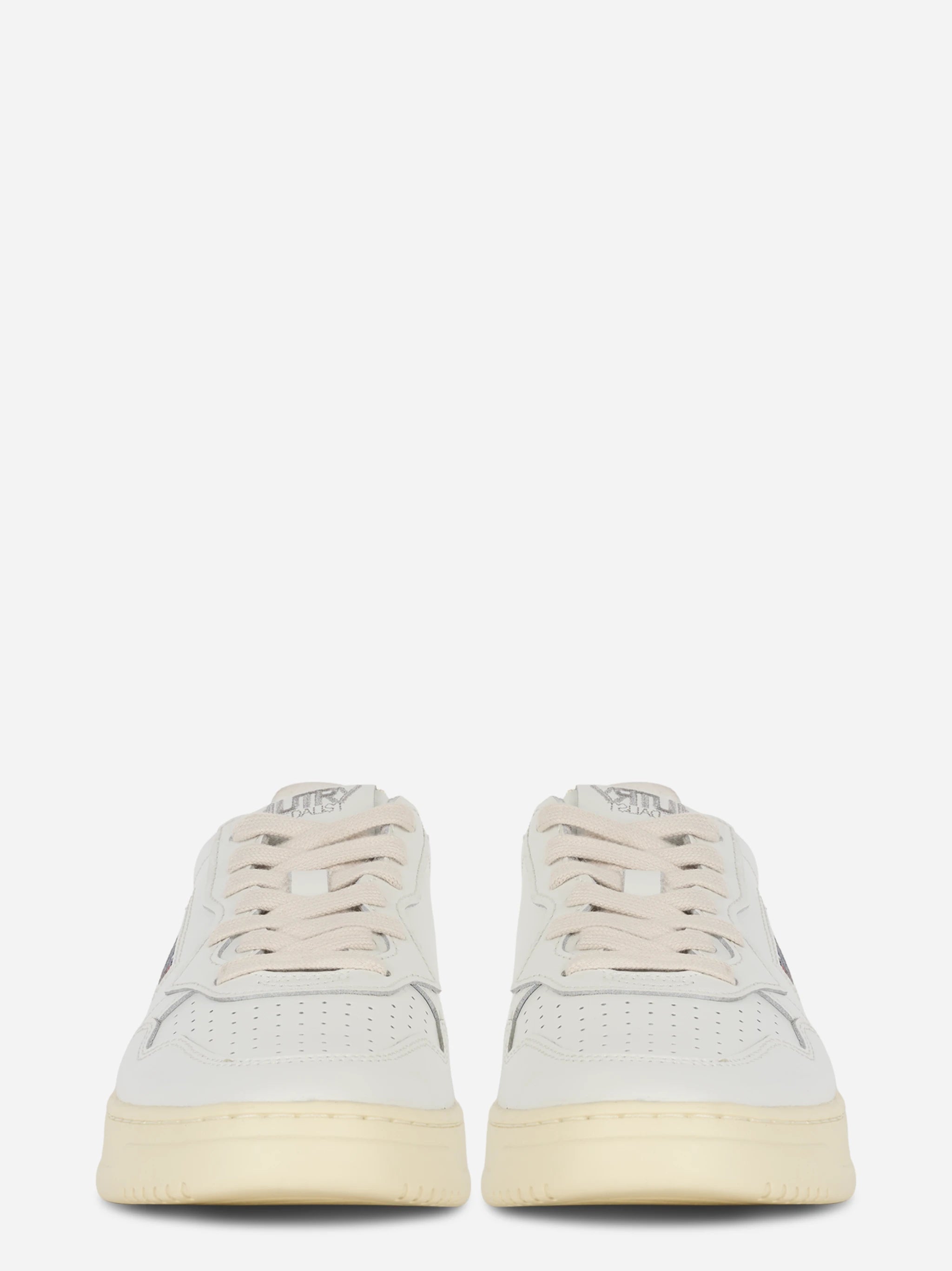 Sneakers Medalist Low In Pelle Bianca