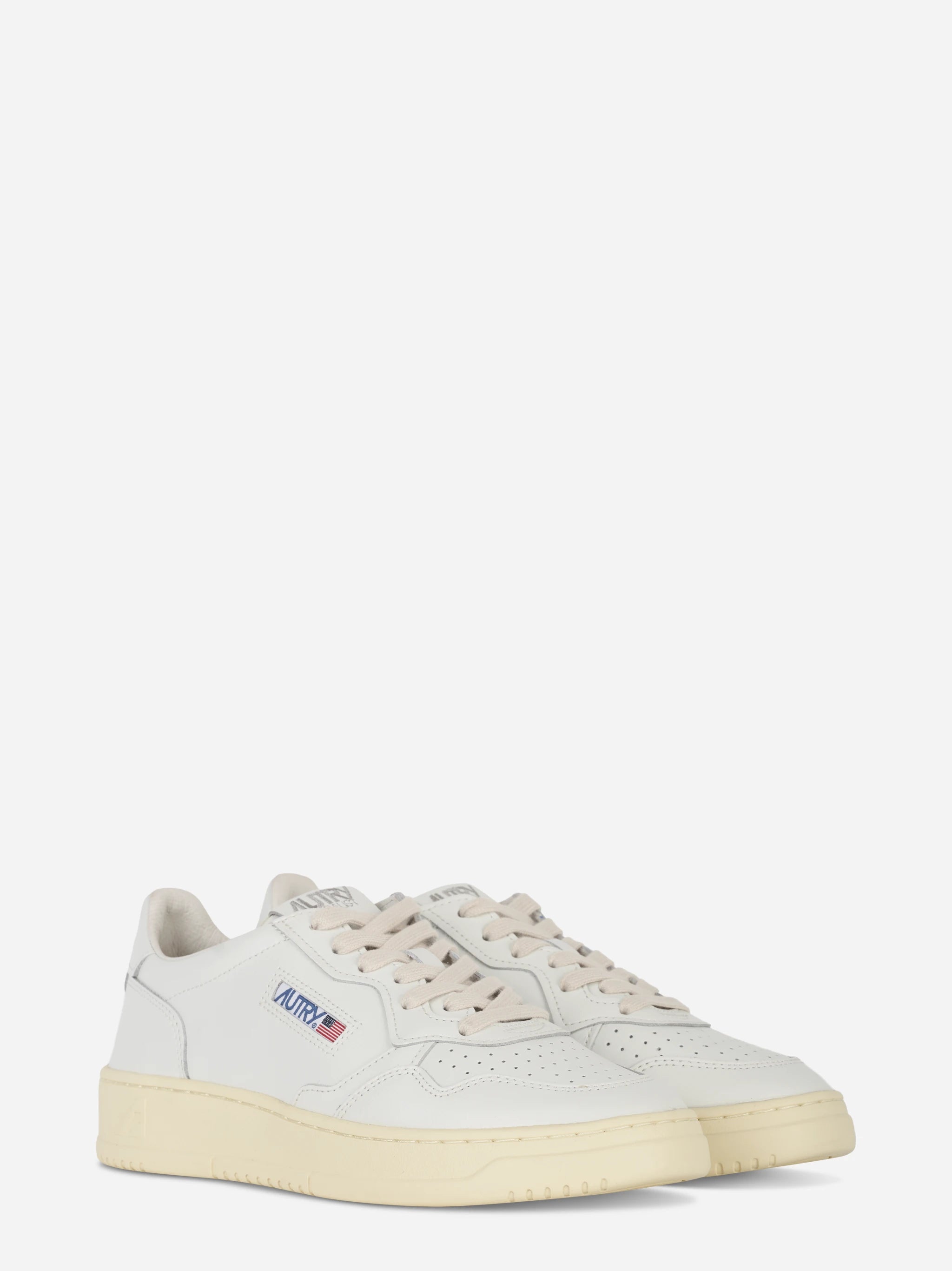 Sneakers Medalist Low In Pelle Bianca