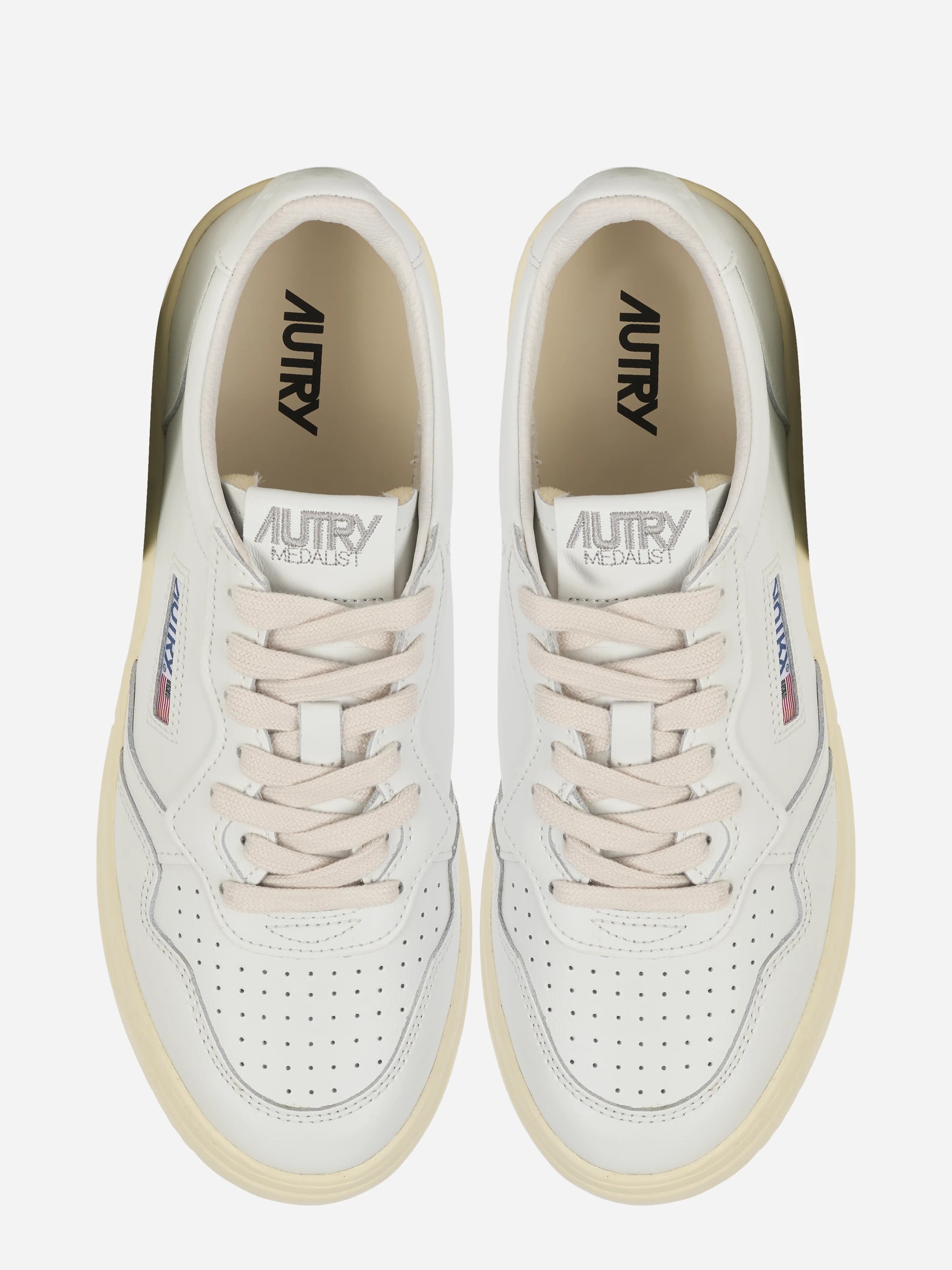 Sneakers Medalist Low In Pelle Bianca