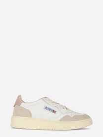 Sneakers Medalist Low In Pelle Bianca E Powder E Suede Beige