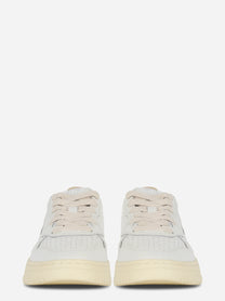 Sneakers Medalist Low In Pelle Bianca E Argento