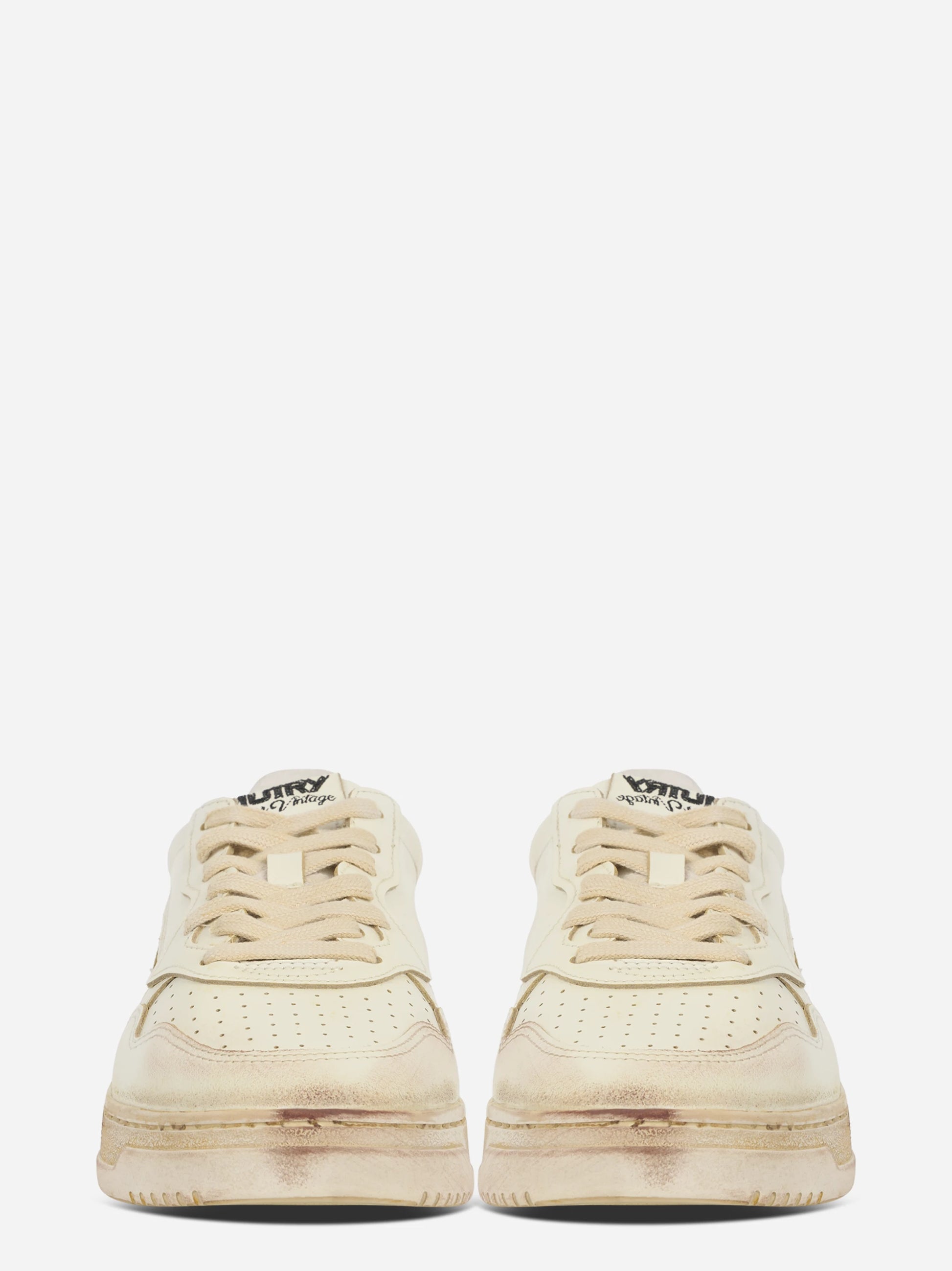 SNEAKERS MEDALIST LOW SUPER VINTAGE IN PELLE BIANCA