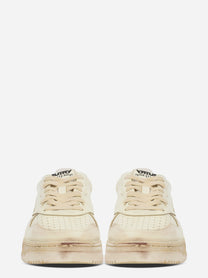 SNEAKERS MEDALIST LOW SUPER VINTAGE IN PELLE BIANCA
