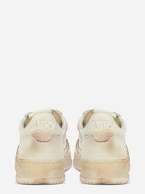 SNEAKERS MEDALIST LOW SUPER VINTAGE IN PELLE BIANCA