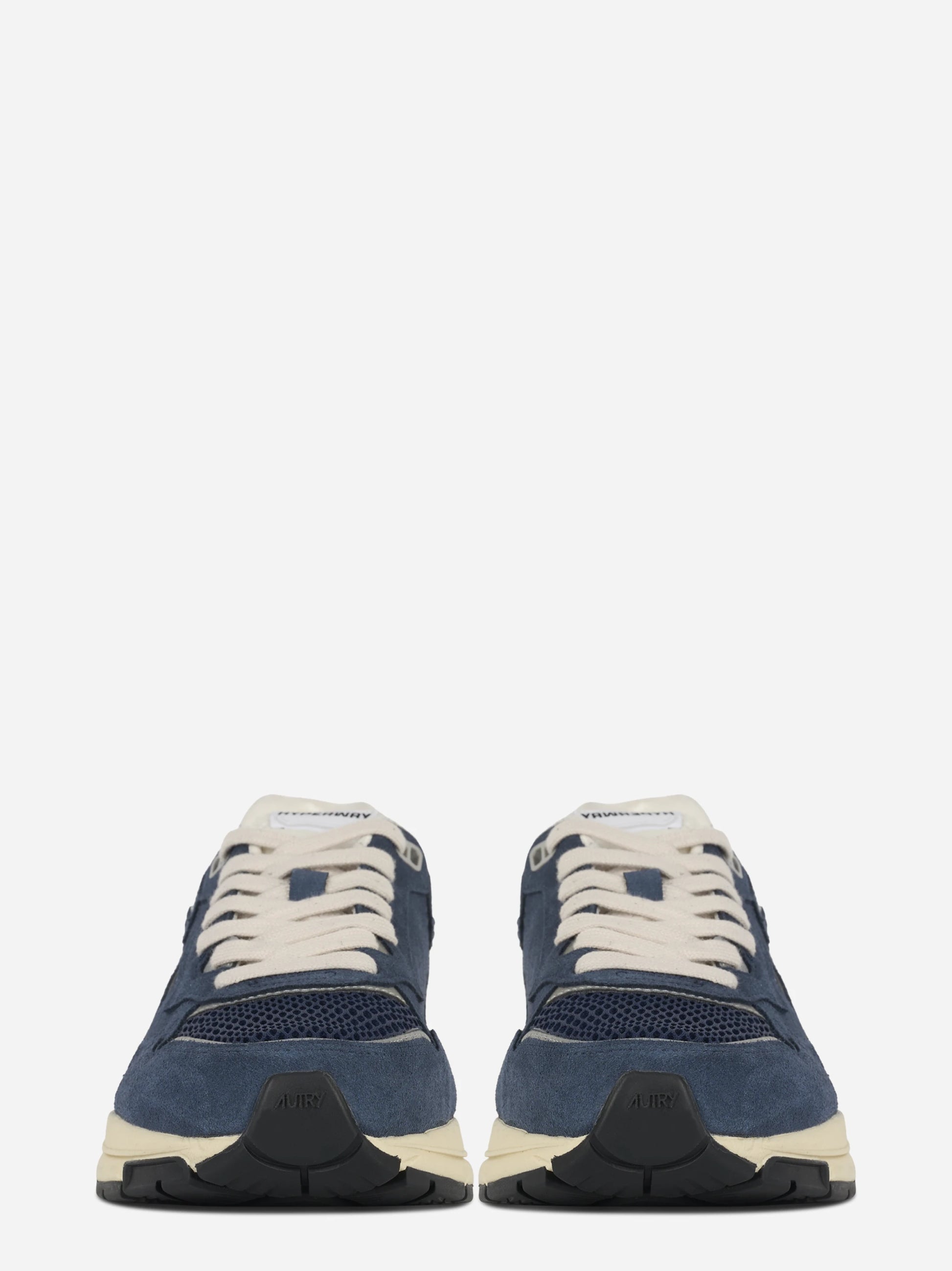 Sneakers Hyperway In Mesh E Suede Bluette E Marshmallow