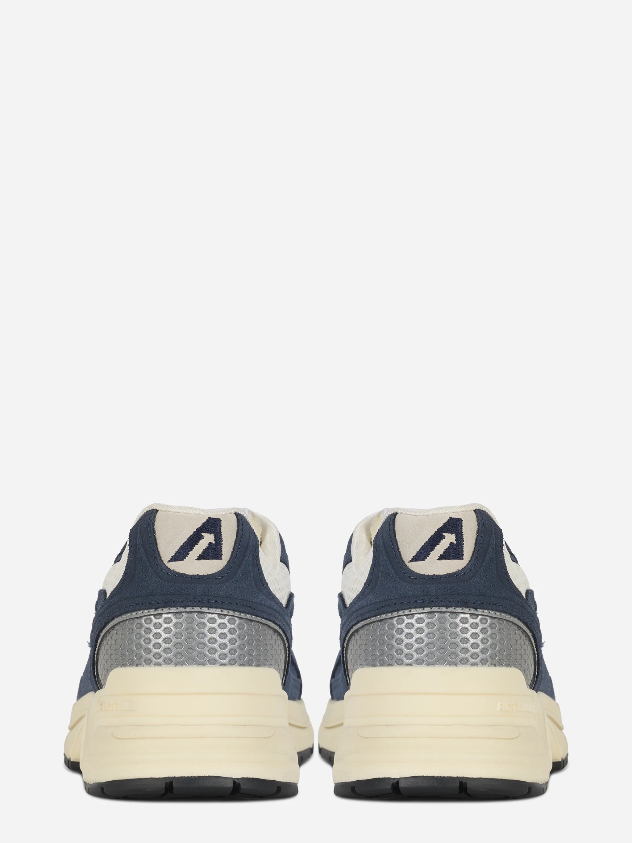 Sneakers Hyperway In Mesh E Suede Bluette E Marshmallow