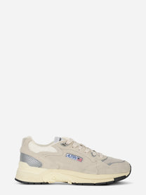 Sneakers Hyperway In Mesh E Suede Sand E Argento