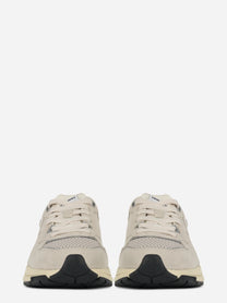 Sneakers Hyperway In Mesh E Suede Sand E Argento
