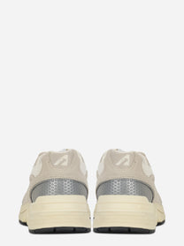 Sneakers Hyperway In Mesh E Suede Sand E Argento
