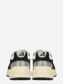 Sneakers Hyperway In Mesh E Suede Nero E Argento