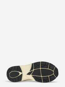 Sneakers Hyperway In Mesh Bianco E Pelle Glitter Grigia
