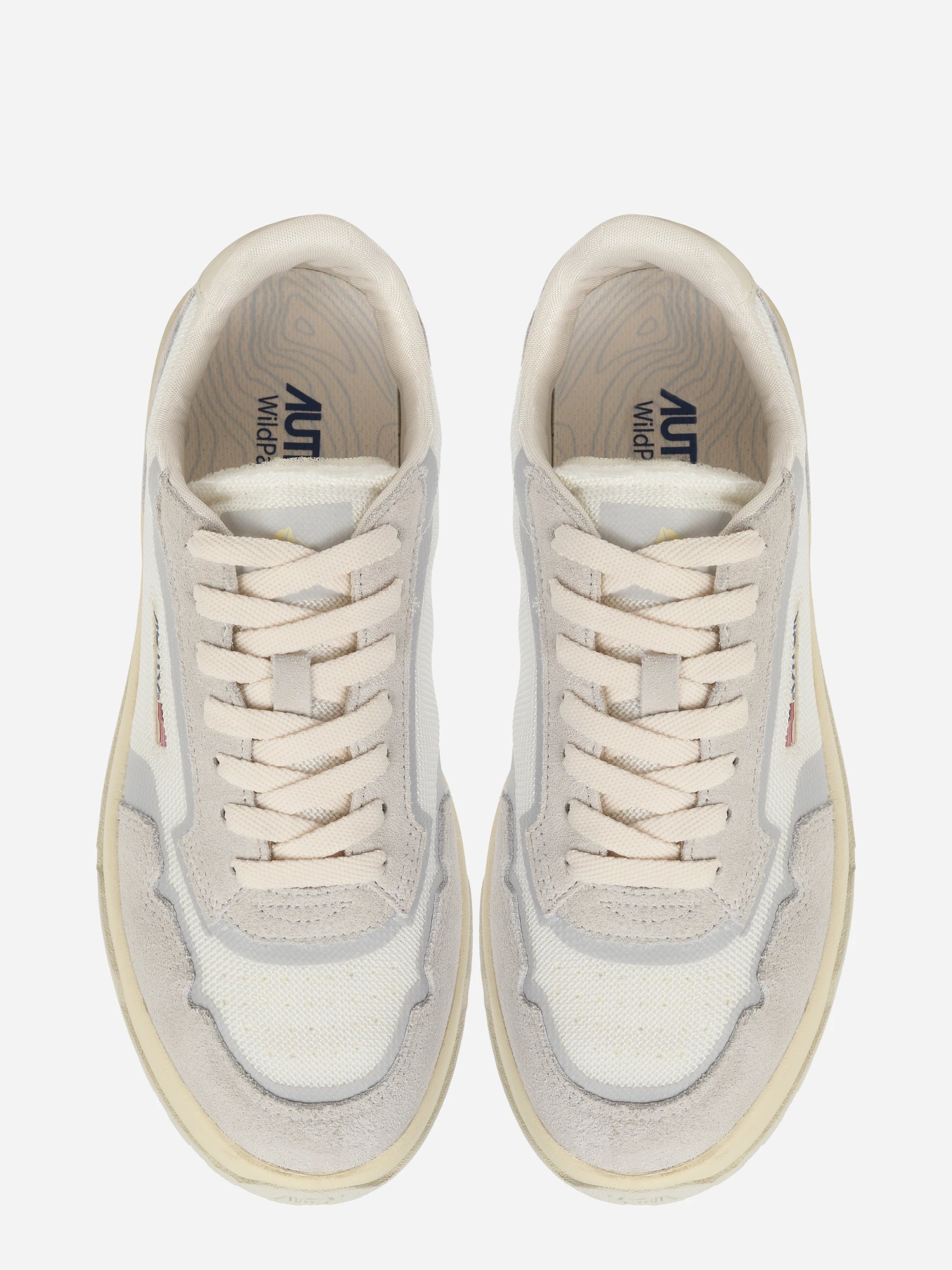 SNEAKERS WILDPACE LOW IN DRAGON MESH E SUEDE BIANCO E MARSHMALLOW