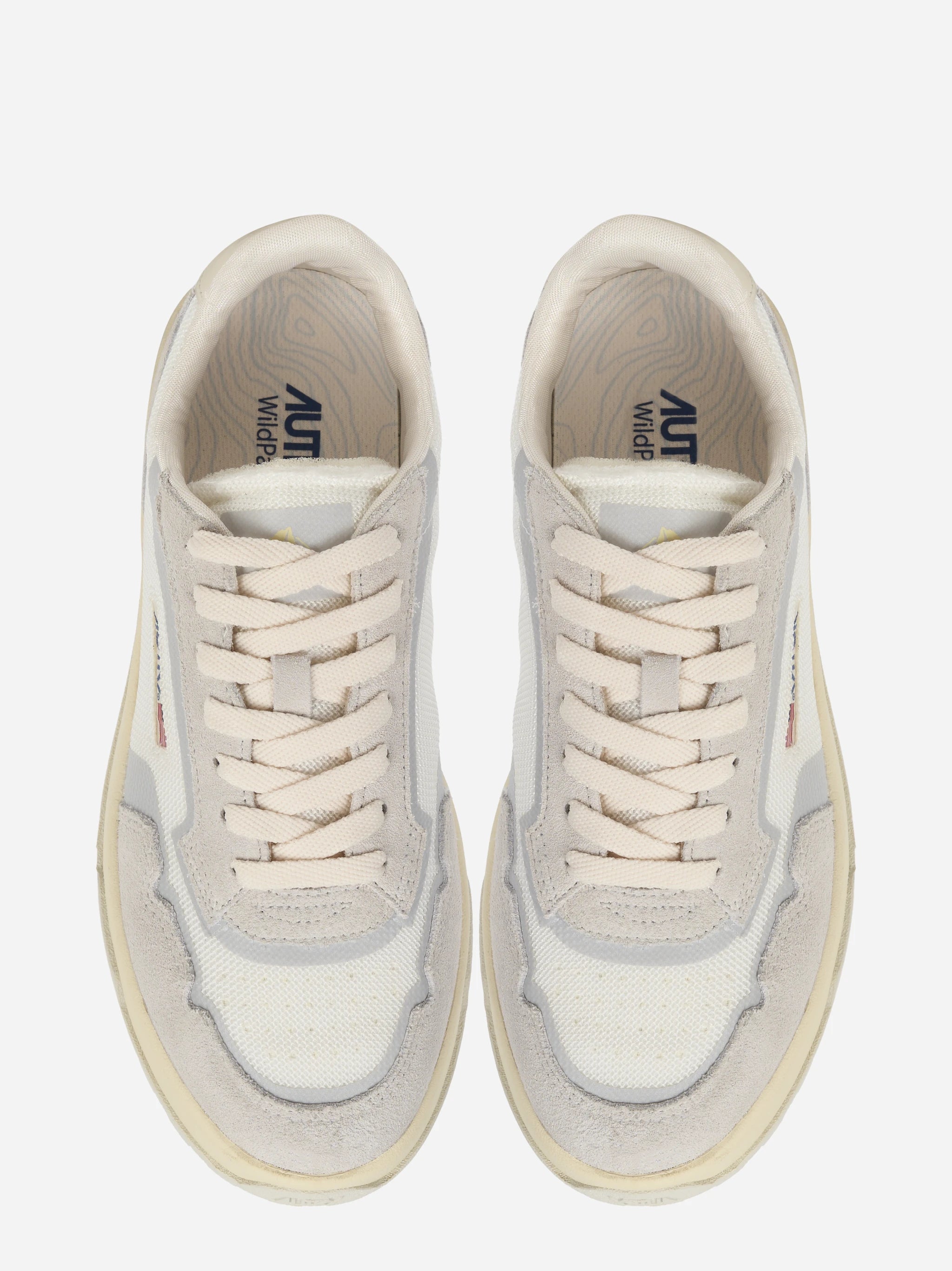 SNEAKERS WILDPACE LOW IN DRAGON MESH E SUEDE BIANCO E MARSHMALLOW