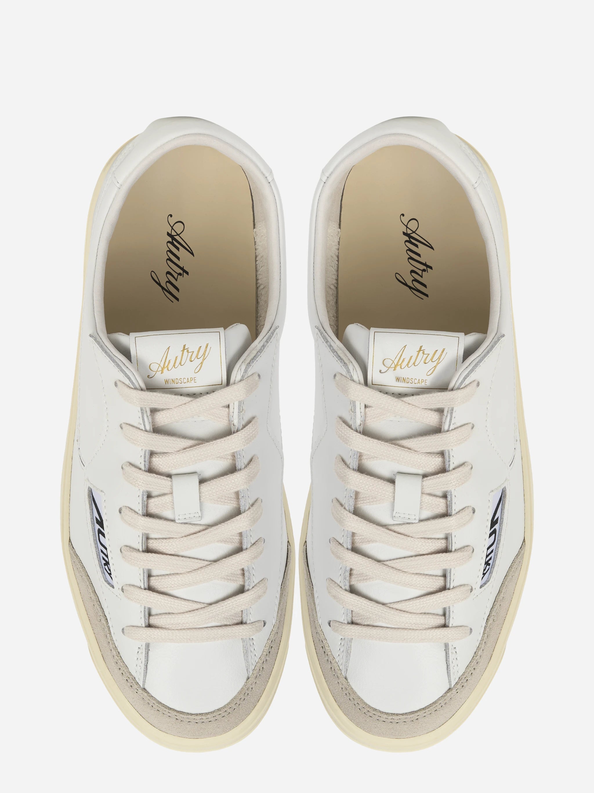 SNEAKERS WINDSCAPE LOW IN PELLE BIANCA