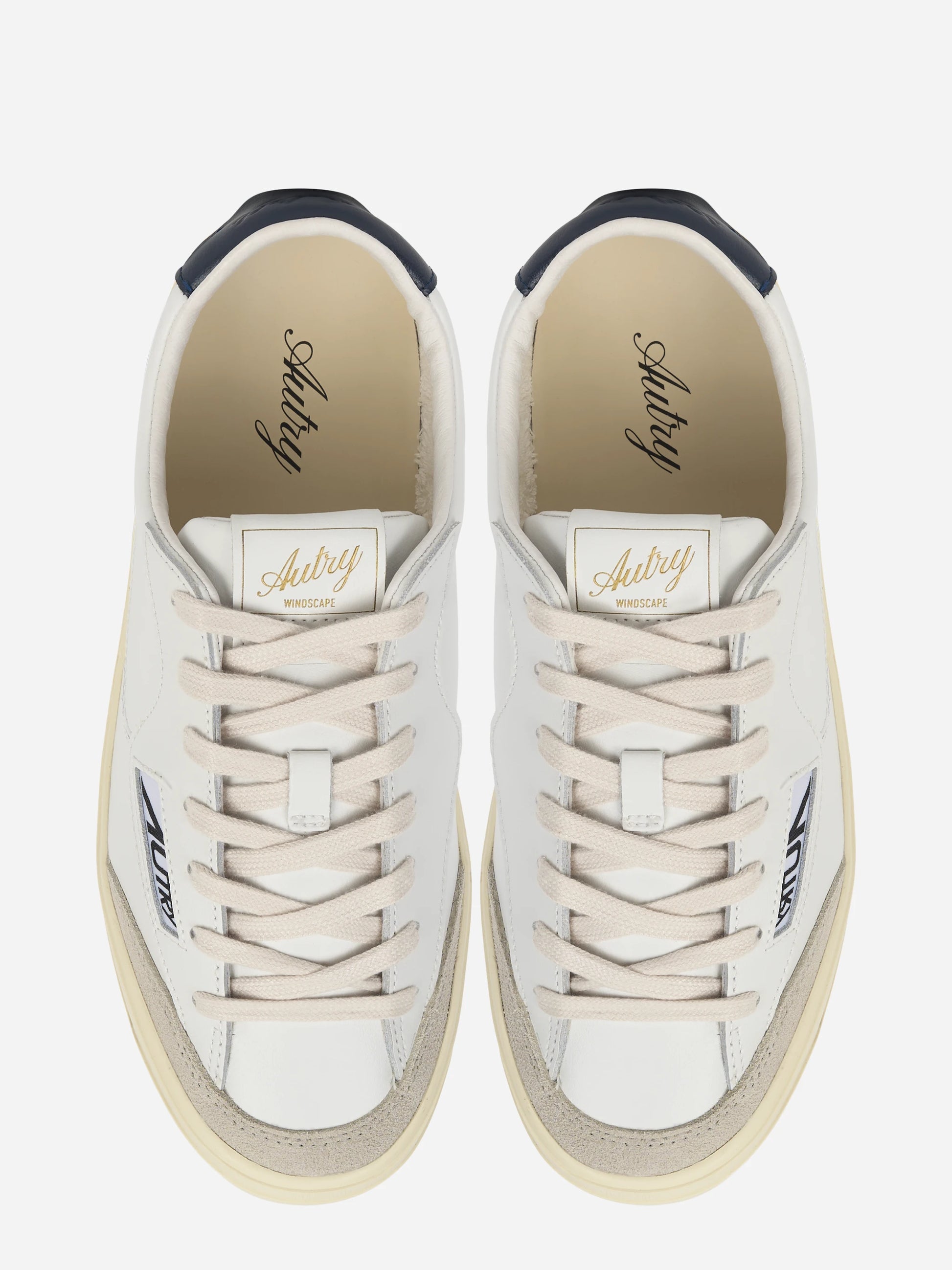 SNEAKERS WINDSCAPE LOW IN PELLE BIANCA E SPACE