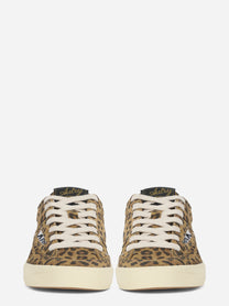 SNEAKERS WINDSCAPE LOW IN SUEDE LEOPARD E NERO