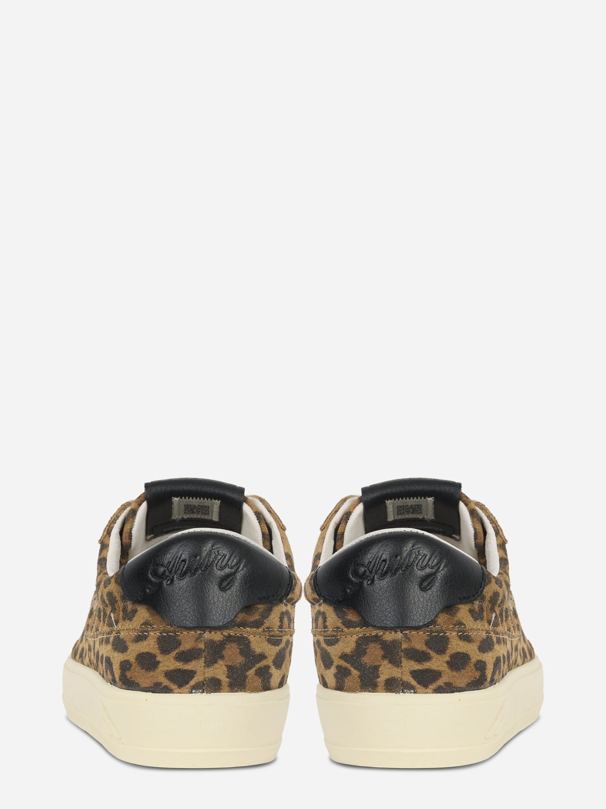 SNEAKERS WINDSCAPE LOW IN SUEDE LEOPARD E NERO