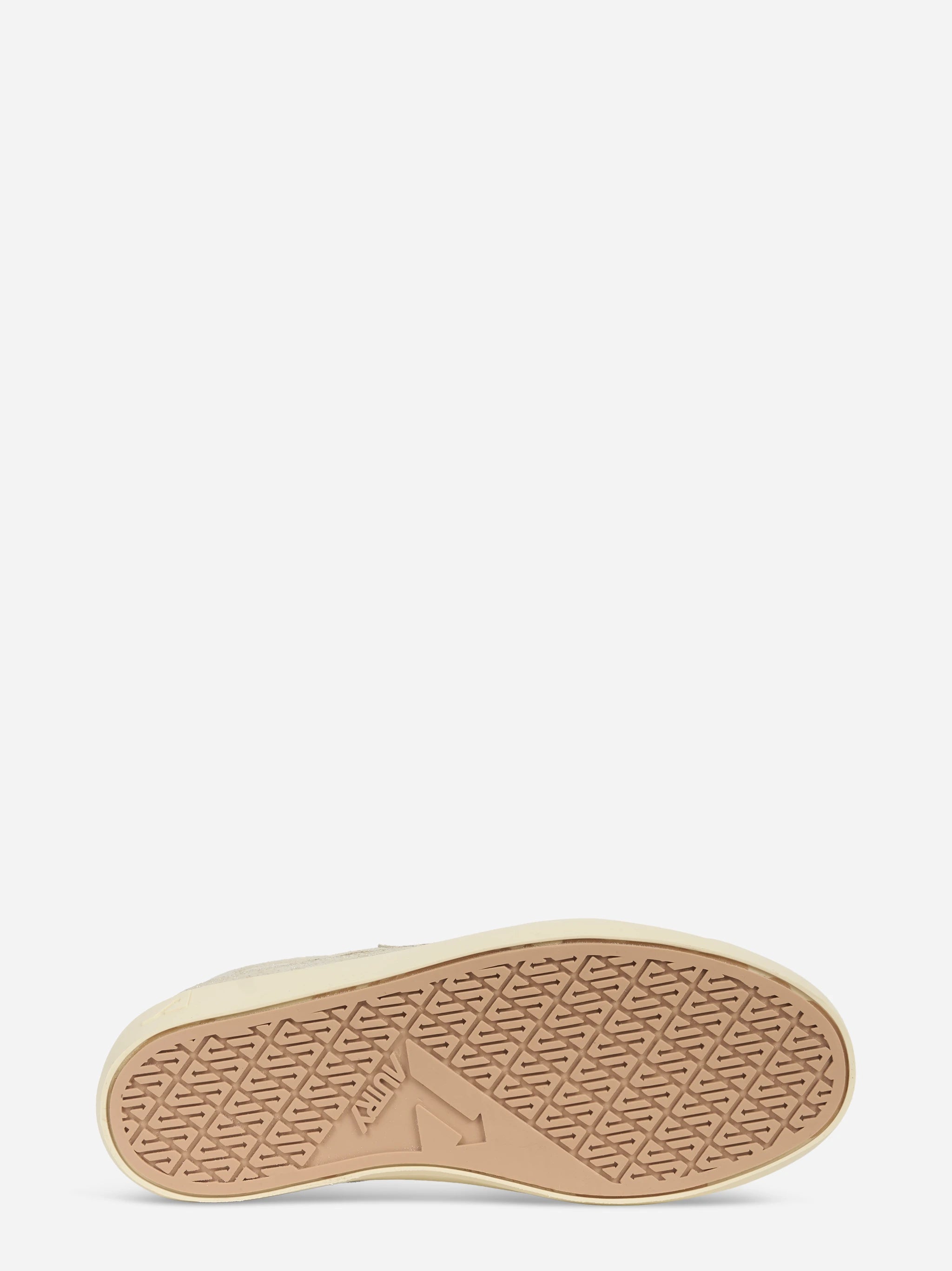 SNEAKERS WINDSCAPE LOW IN SUEDE LAMINATO ARGENTO E NERO