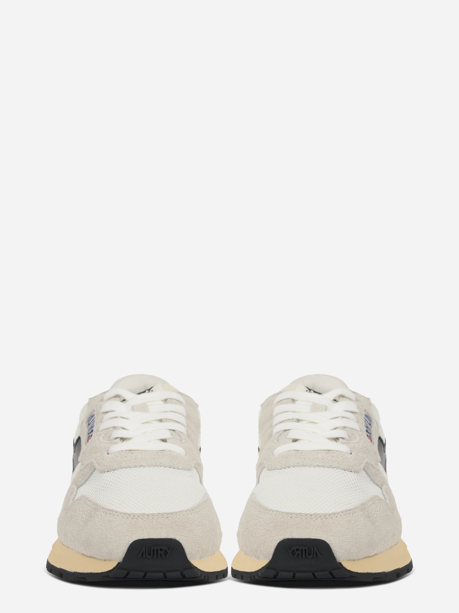 SNEAKERS REELWIND LOW IN NYLON E SUEDE bianco E nero