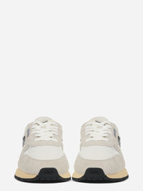 SNEAKERS REELWIND LOW IN NYLON E SUEDE bianco E nero