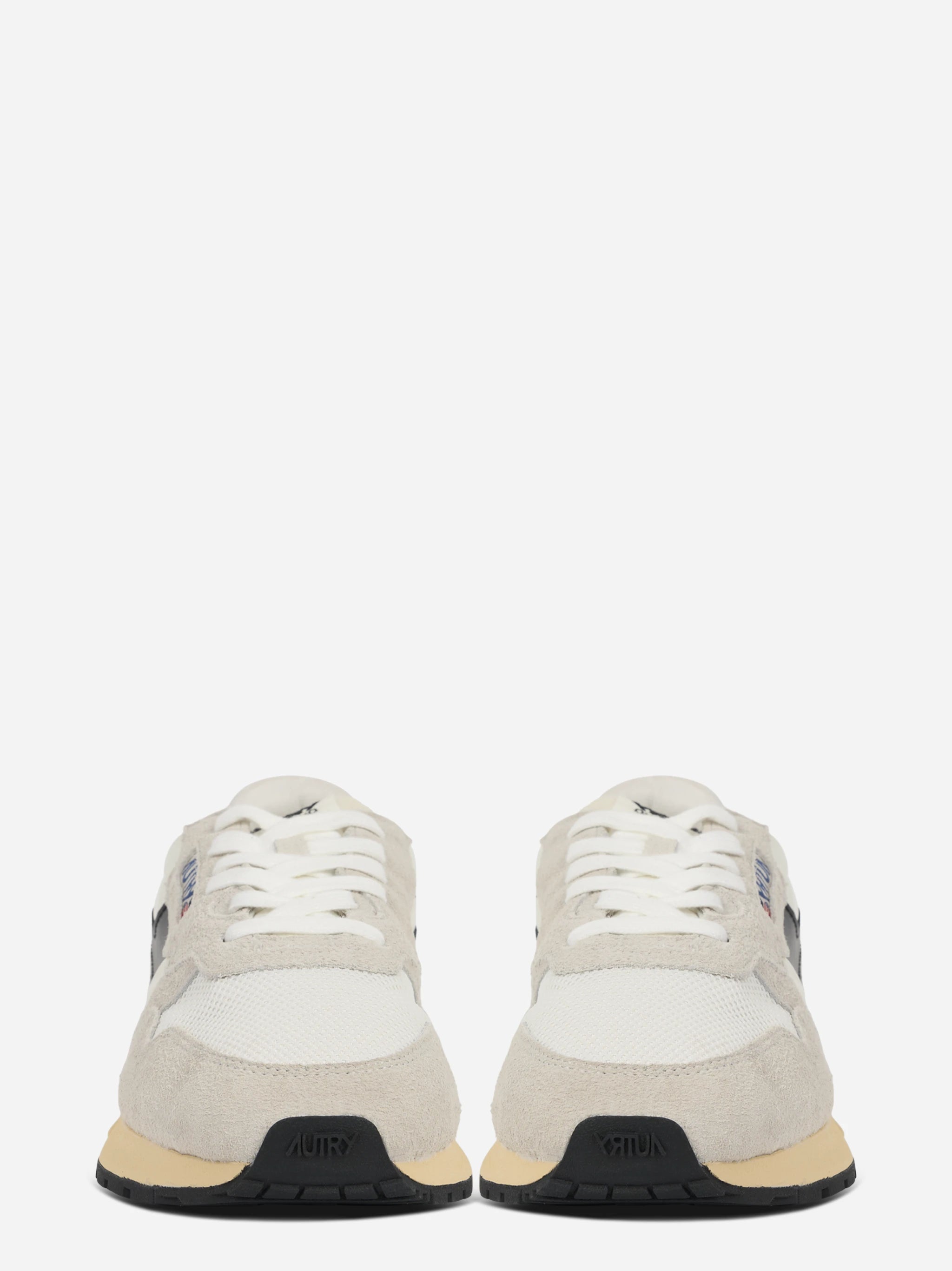 SNEAKERS REELWIND LOW IN NYLON E SUEDE bianco E nero