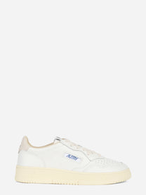 Sneaker Medalist Low in pelle e suede bianca - vista laterale