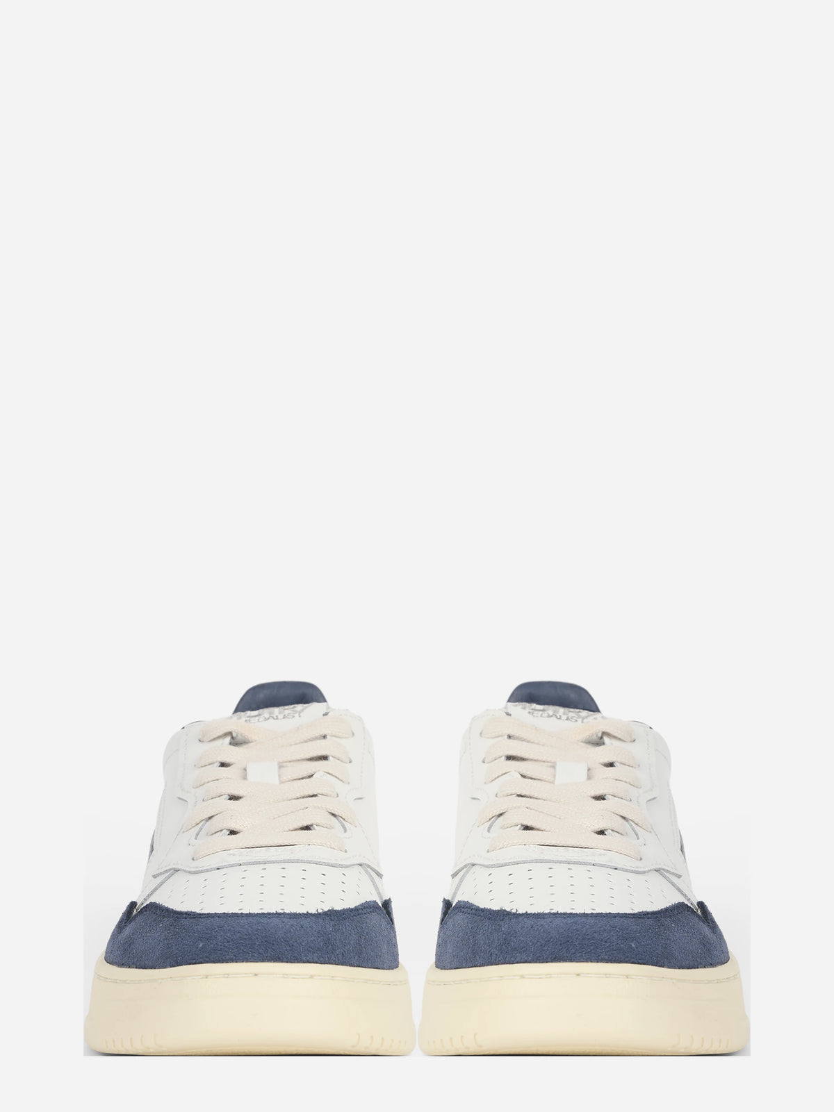 Sneaker Medalist Low in pelle e suede blu - vista frontale