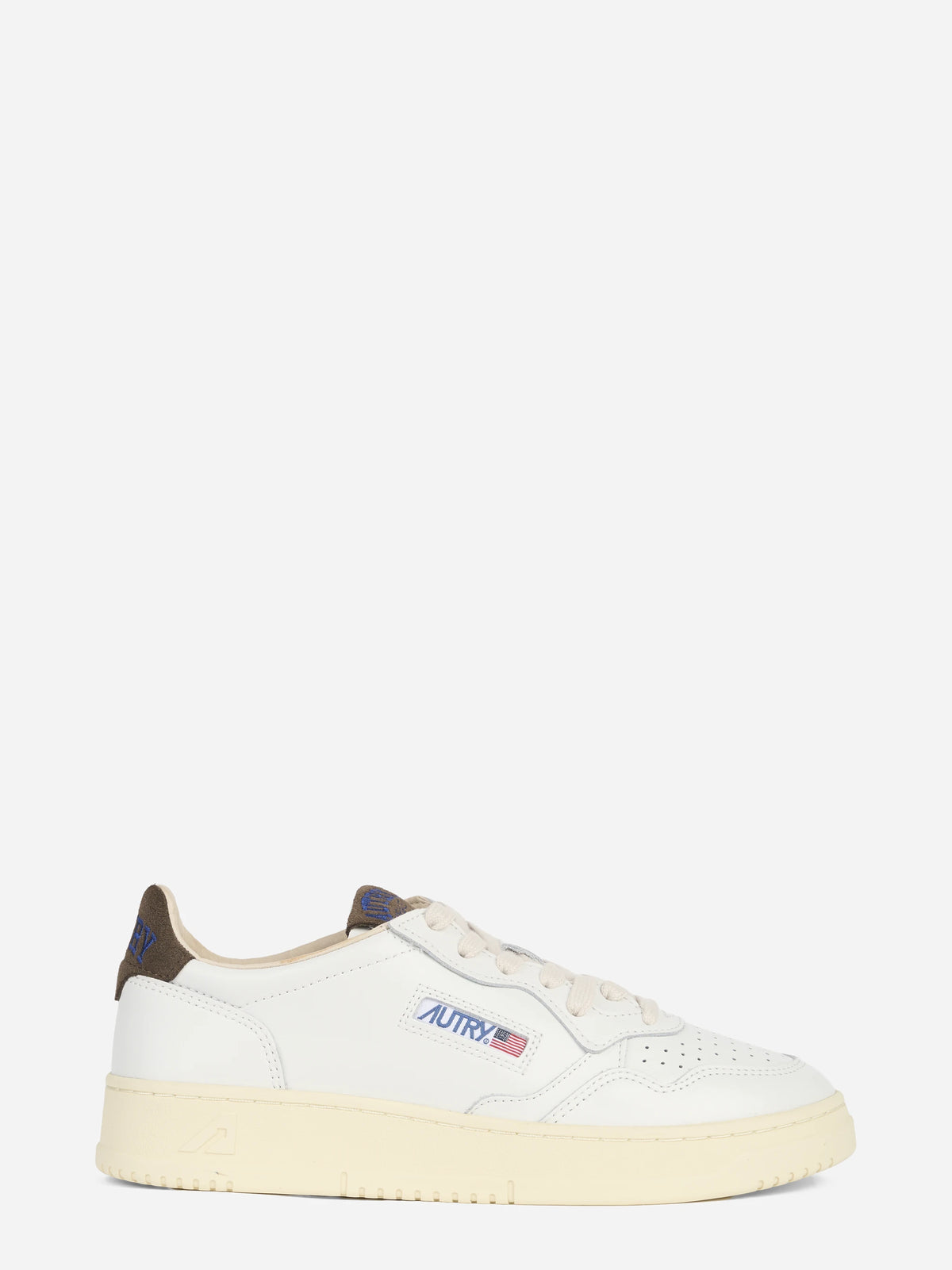 Sneaker Medalist Low in pelle e suede marrone - vista laterale