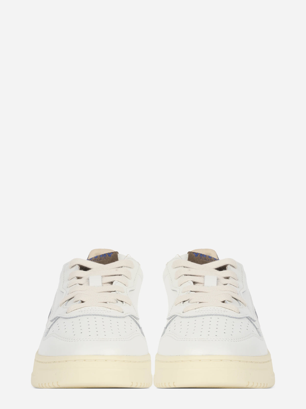 Sneaker Medalist Low in pelle e suede marrone - vista frontale