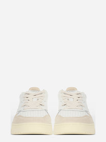 Sneaker Medalist Low in pelle e suede blu - vista frontale