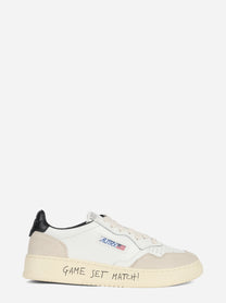 Sneaker Medalist Low in pelle bianca e nera - vista laterale