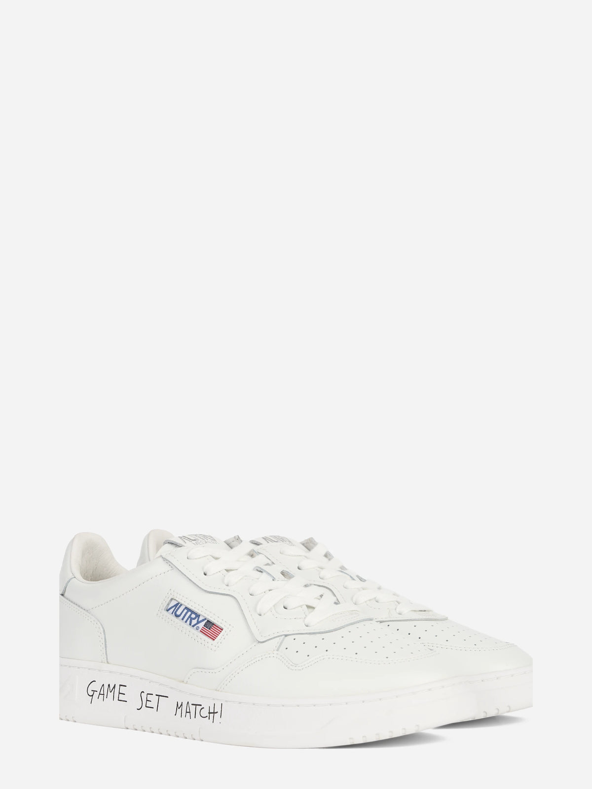 Sneaker Medalist Low in pelle bianca - vista tre quarti