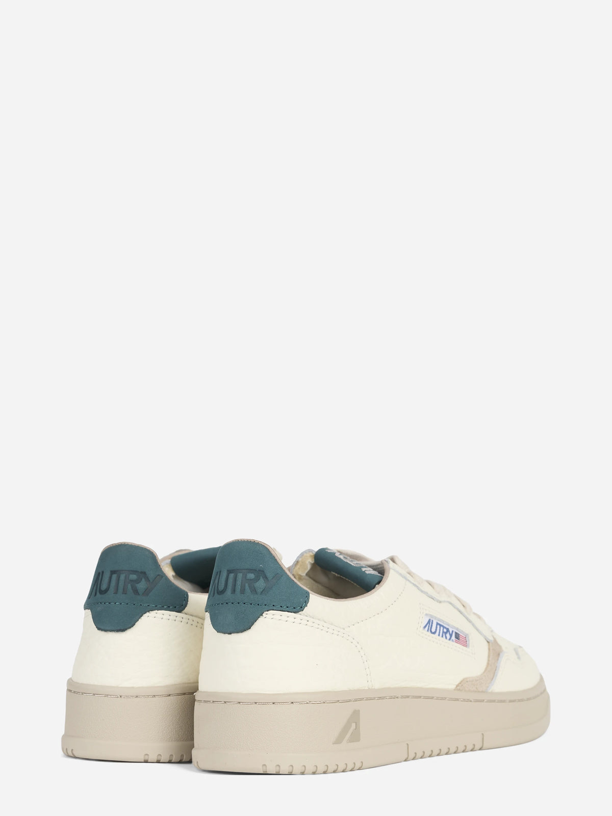 Sneaker Medalist Low in pelle bianca e blu - dettaglio della suola